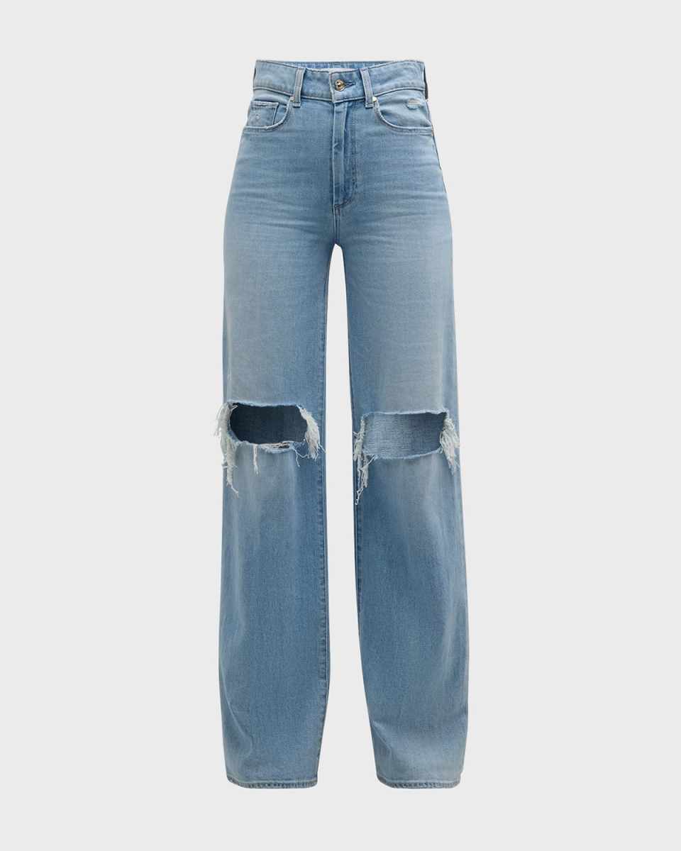 Sasha Distressed Straight Jeans